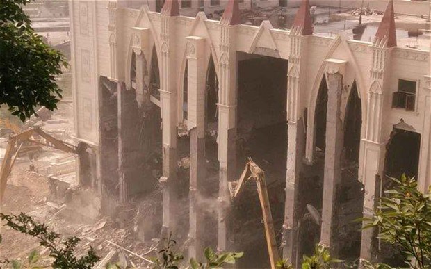Chinese Church destroyed